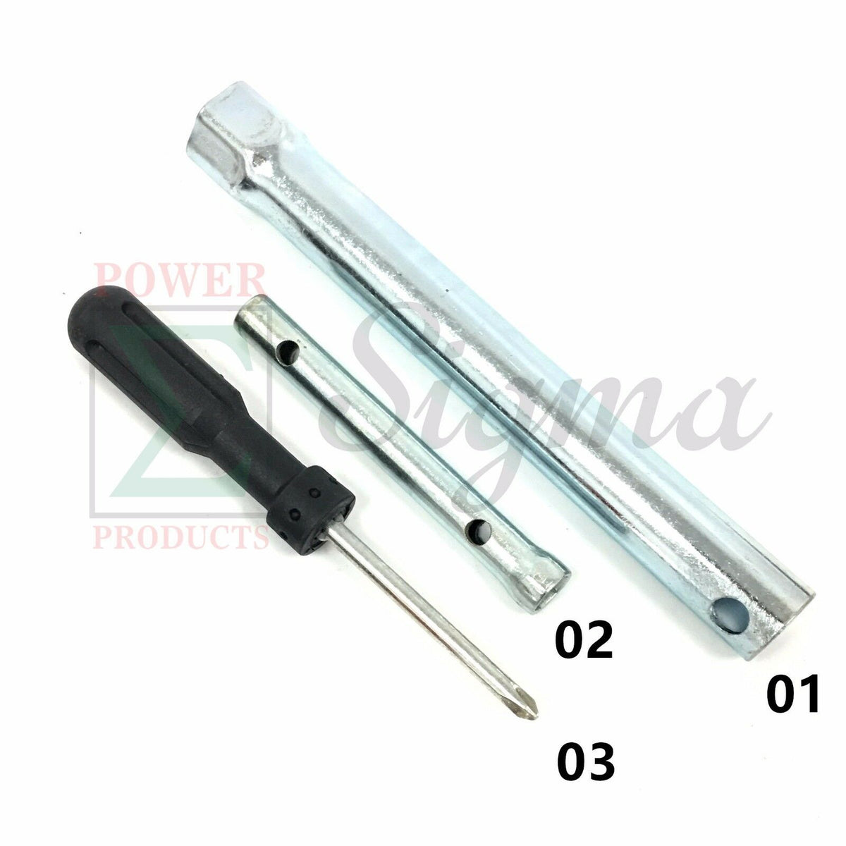 3 PCS Set Ignition Spark Plug Spanner Deep Reach Wrench Socket & Screwdriver image 0
