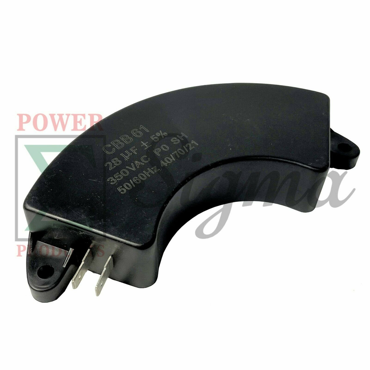 New Half-Moon CBB61 28uF 28μf 350VAC 50/60Hz 5-7KW Generator Capacitor UL image 0