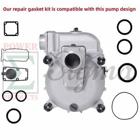12PCS Pump Gasket O-Ring Heavy Duty Mechanical Shaft Seal Repair Kit for PREDATOR 3 in. 301cc Full-Trash Water Pump 23000GPH 56718 For Honda 3" In. 270cc Full Trash Pump WT30XK4A image 1
