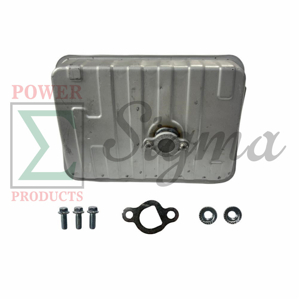 Muffler with gasket, nuts and bolts for Predator 5000-Watt Dual-Fuel Inverter Generator (Compatible with SKU 71367, 70143) image 0