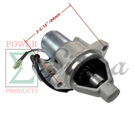 Engine Starter Motor with Solenoid and Bolts --Compatible Replacement for PREDATOR Inverter Generators 9500-Watt Surge / 7600-Watt Running (SKU# 71365, 59188) image 1