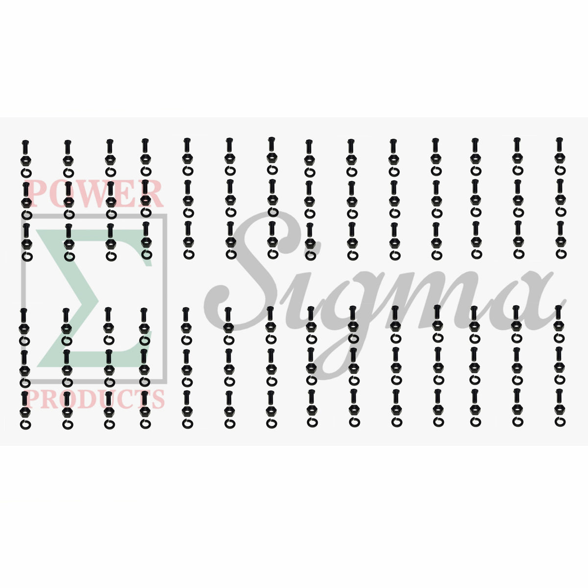 Tine Bolt Nut Washer Heavy Duty 84 Sets Replace King Kutter Rotary Tiller Tine Bolt Set Replaces 505084 For TG60/TG-G60 5' Wide Tillers image 0