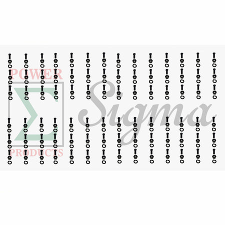 Tine Bolt Nut Washer Heavy Duty 84 Sets Replace King Kutter Rotary Tiller Tine Bolt Set Replaces 505084 For TG60/TG-G60 5' Wide Tillers image 0