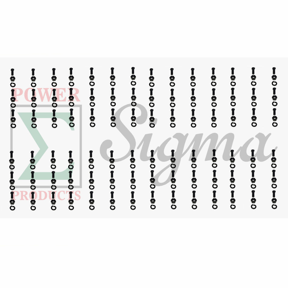 Tine Bolt Nut Washer Heavy Duty 84 Sets Replace King Kutter Rotary Tiller Tine Bolt Set Replaces 505084 For TG60/TG-G60 5' Wide Tillers image 0