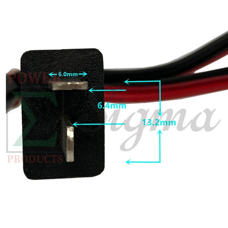 2PCS 12V DC T-Plug 15AWG 4.16ft Battery Charging Cable 8-15A for Honda Generator EU1000i EU2200i (excluding the latest Bluetooth model) EU3000i EM500 EM600 Replaces 32650-892-010AH 32660-894-BCX12H image 6
