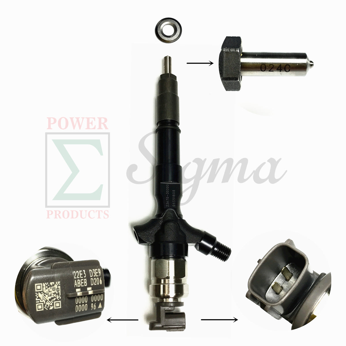 Sigma Fuel Injector Denso Type 23670-30300 For 095000-7761 7760 Toyota Hilux 2KD image 6