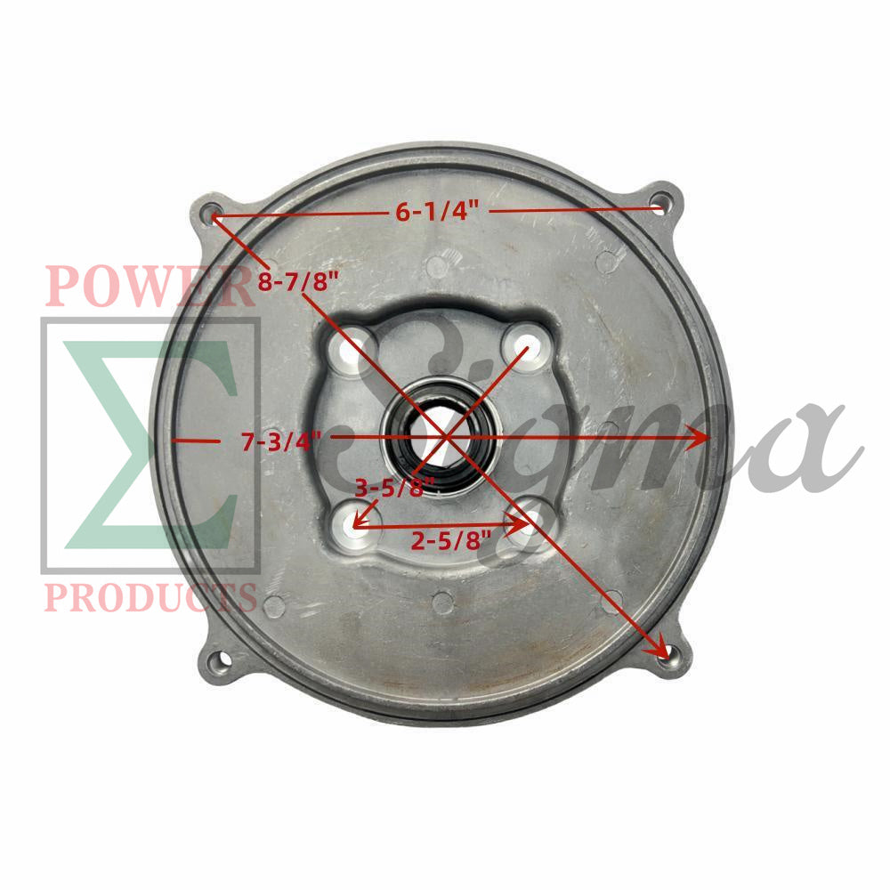 Pump W/ NPT-Thread 3-Bolt-Inlet and Outlet For Straight Keyed Shaft 2" IN. Ports. For Champion 66520 2-Inch for DuroMax XP652WP 208cc 158-Gpm 2-Inch for Ironton 2" in. 97938 Semi-Trash Water Pump image 7