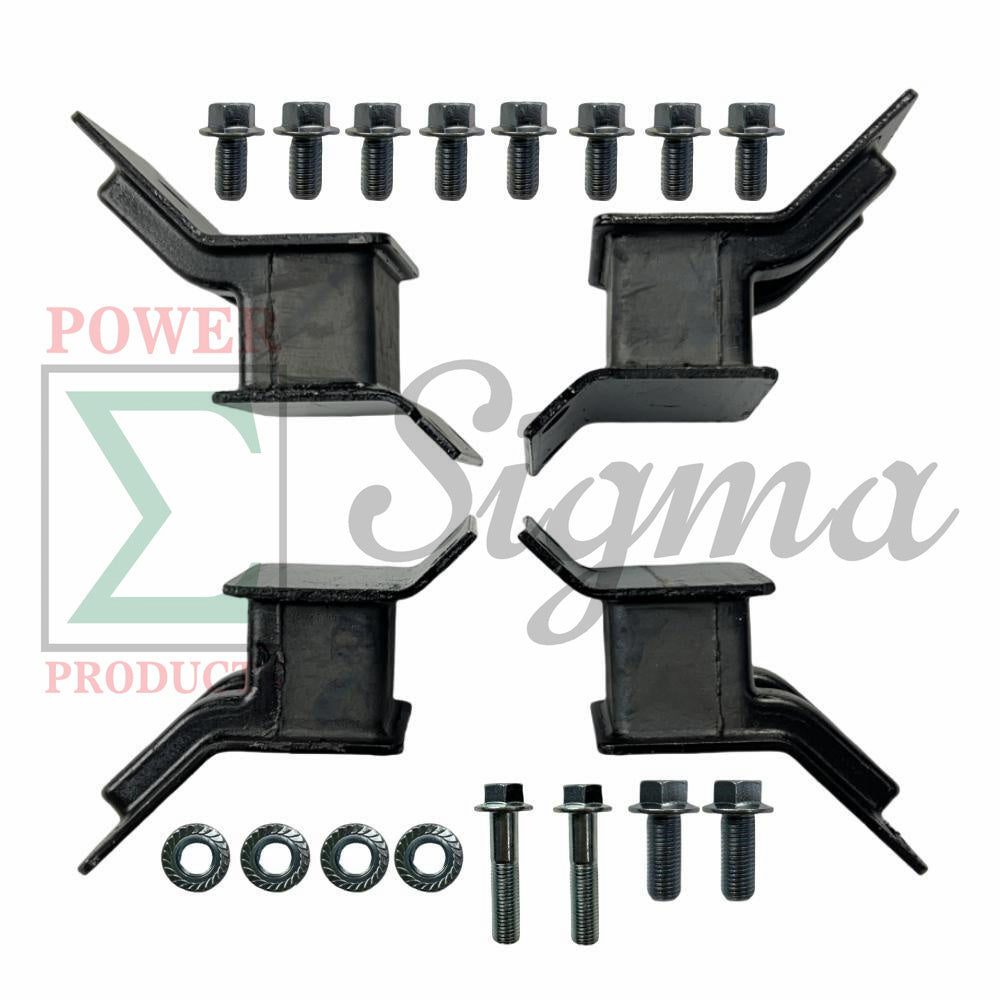 4PCS Heavy-Duty Anti-Vibration Mounts with Bolts & Nuts for DuroMax 15000W Generators – Fits XP15000HXT and XP15000HX Models image 0