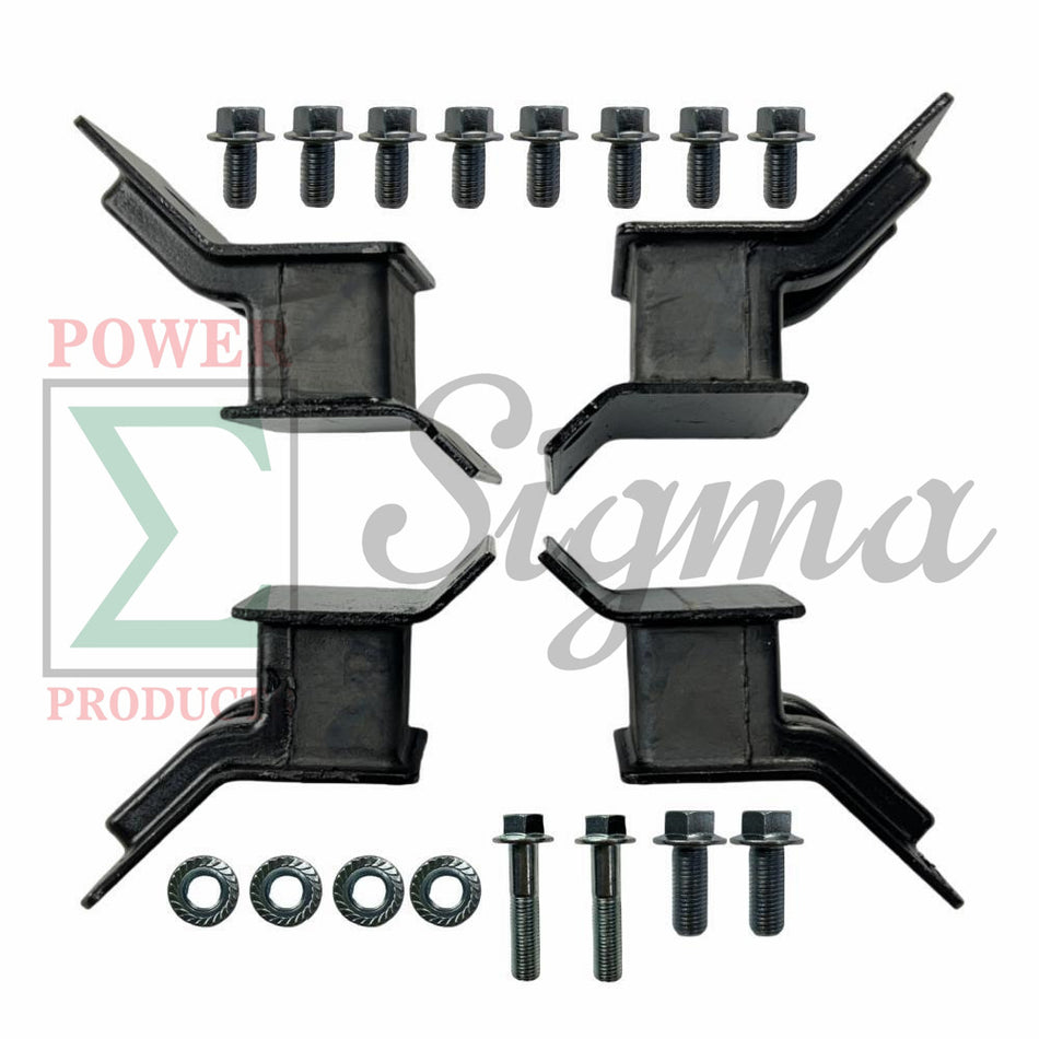 4PCS Heavy-Duty Anti-Vibration Mounts with Bolts & Nuts for DuroMax 15000W Generators – Fits XP15000HXT and XP15000HX Models image 0