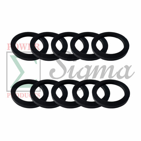 10-Pack 4" Inch Camlock Gasket Fitting – Thick Rubber Washer for Female Coupler - Hose O-ring Seal Replacement for Cam Groove 4-IN 10PCS image 0