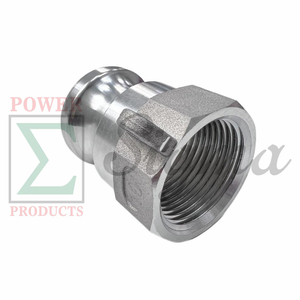 Sigma Aluminum Type A Cam and Groove Couplings / 1-Inch Quick Connect & Disconnect Fittings/ Hose Camlock Fittings--1" Male Camlock Adapter x 1" Female NPT Thread image 0