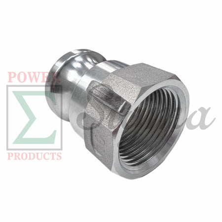 Sigma Aluminum Type A Cam and Groove Couplings / 1-Inch Quick Connect & Disconnect Fittings/ Hose Camlock Fittings--1" Male Camlock Adapter x 1" Female NPT Thread image 0