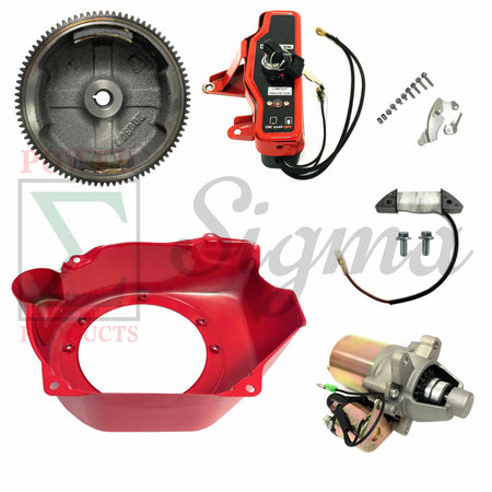 Electric Starter Flywheel Ignition Charging For Predator 212cc 6.5HP Engine 170F image 0