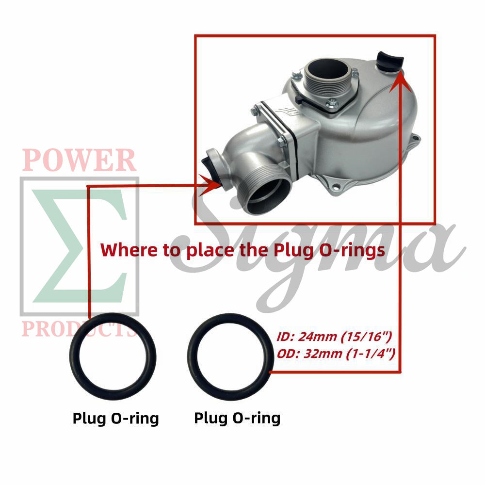 10PCS Pump Gasket O-Ring Mechanical Seal For Red Lion 2" IN. 4RLAG-2H 5RLAG-2L For DuroMax XP652WP 7HP For Generac 2" 6822 6919 For Champion 2-IN Semi-Trash Water Pump 100742 100113 image 6