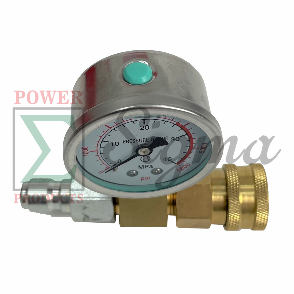 Heavy Duty Pressure Washer Gauge 5000 5800PSI With 3/8" FPT Quick Coupler Socket image 8