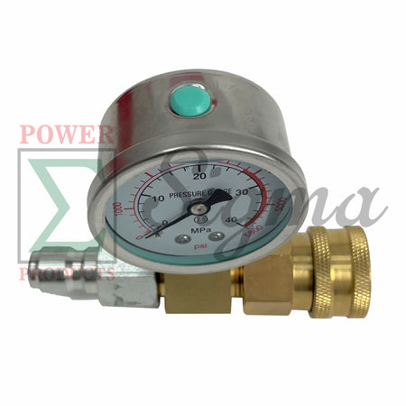 Heavy Duty Pressure Washer Gauge 5000 5800PSI With 3/8" FPT Quick Coupler Socket image 8