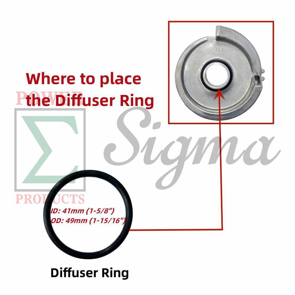 8PCS Gasket Seal Flapper Washer O-Ring Repair Kit For Predator Pacific Hydrostar 1 in. 79cc 99cc Clear Water Pump 63404 56161 for Stanley for Ironton for XtremepowerUS 1" inch 3HP Gas Engine Pump image 3