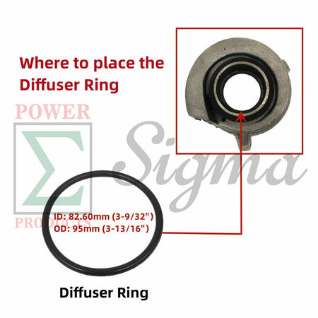 Pump Repair Gasket O-Ring Kit For DuroMax XP904WP 9HP 427GPM 4 In. Gas Water Pump For Kipor Kama 4" In. 4-Inch 100MM 10HP 186F Diesel Water Pump KDP40 KDP40T image 7