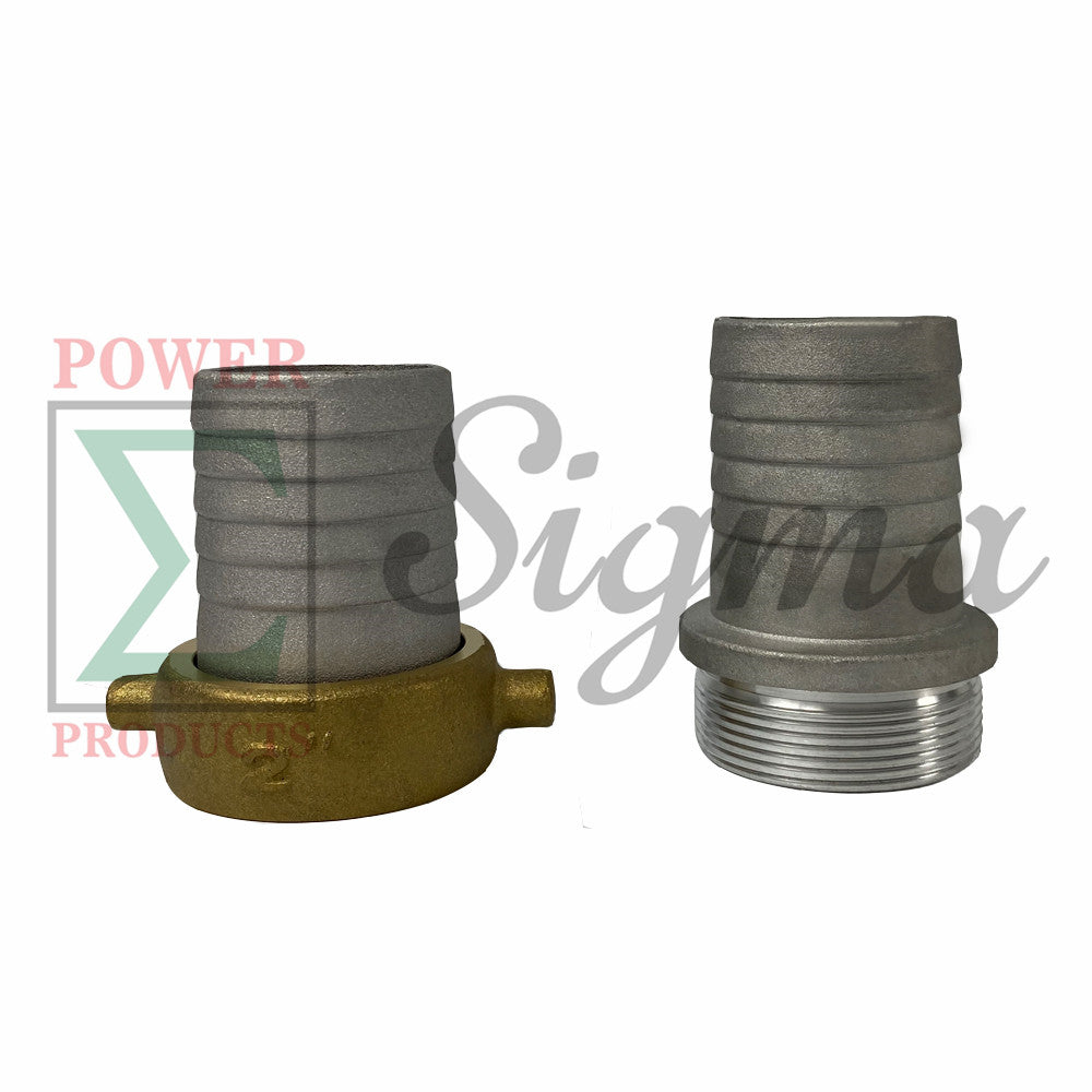 Sigma Camlock Fitting 2" Aluminum Thread Female Male Hose Barb Coupler Clamp image 4