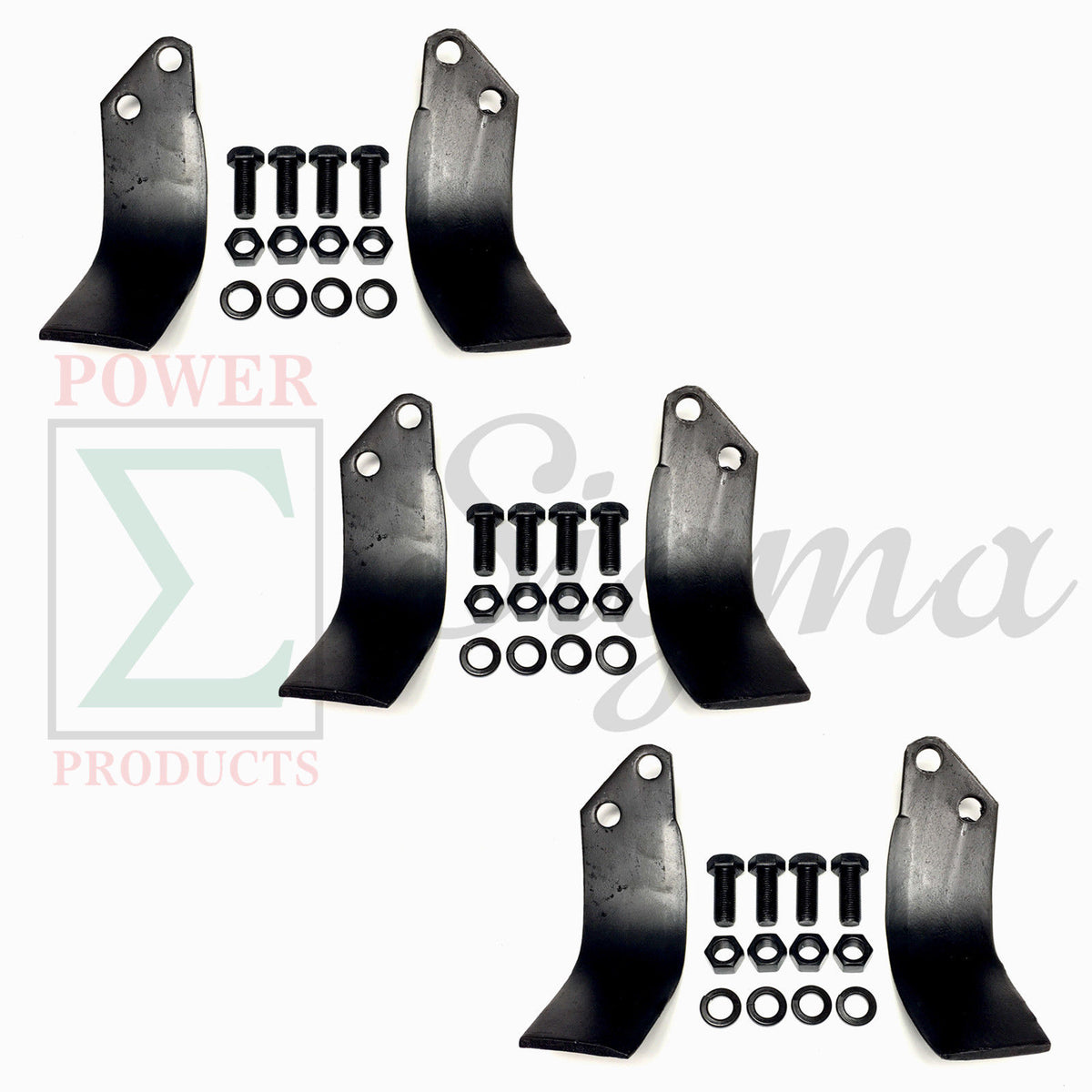 3 Left 3 Right Tiller Blade For Rural King Country Way 4' 5' 6' 7' Rotary Tiller image 0