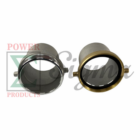 Sigma Camlock Fitting 6" Aluminum Thread Female Male Hose Barb Coupler Clamp image 2