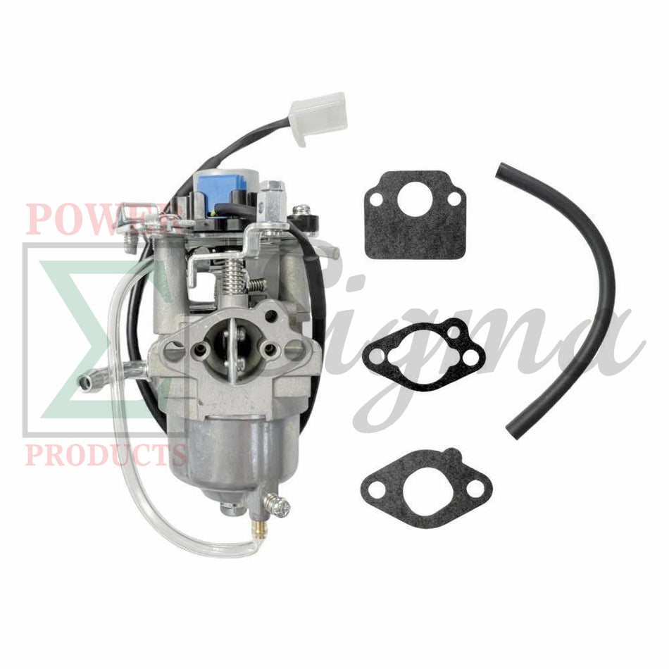 Carburetor Replacement for Pulsar PG2300iS Inverter Generator (2300W Surge / 1800W Rated) for Westinghouse iGen2200, iGen2500 & iGen2800, 4-Pin Stepper Motor, Gaskets & Fuel Line Included image 0