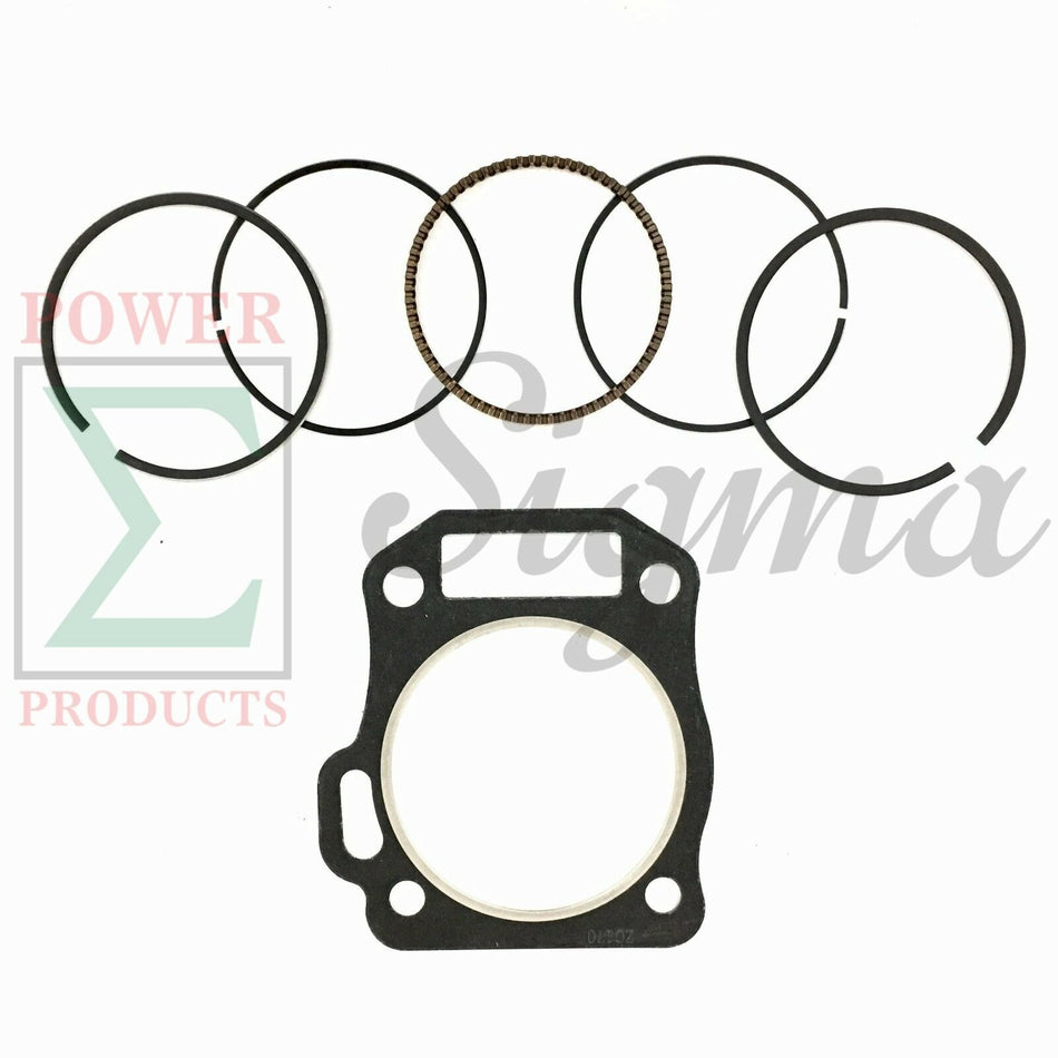 68mm 5PCS Piston Rings and Cylinder Head Gasket For BAJA MB165 MB200 5.5HP 6.5HP image 0