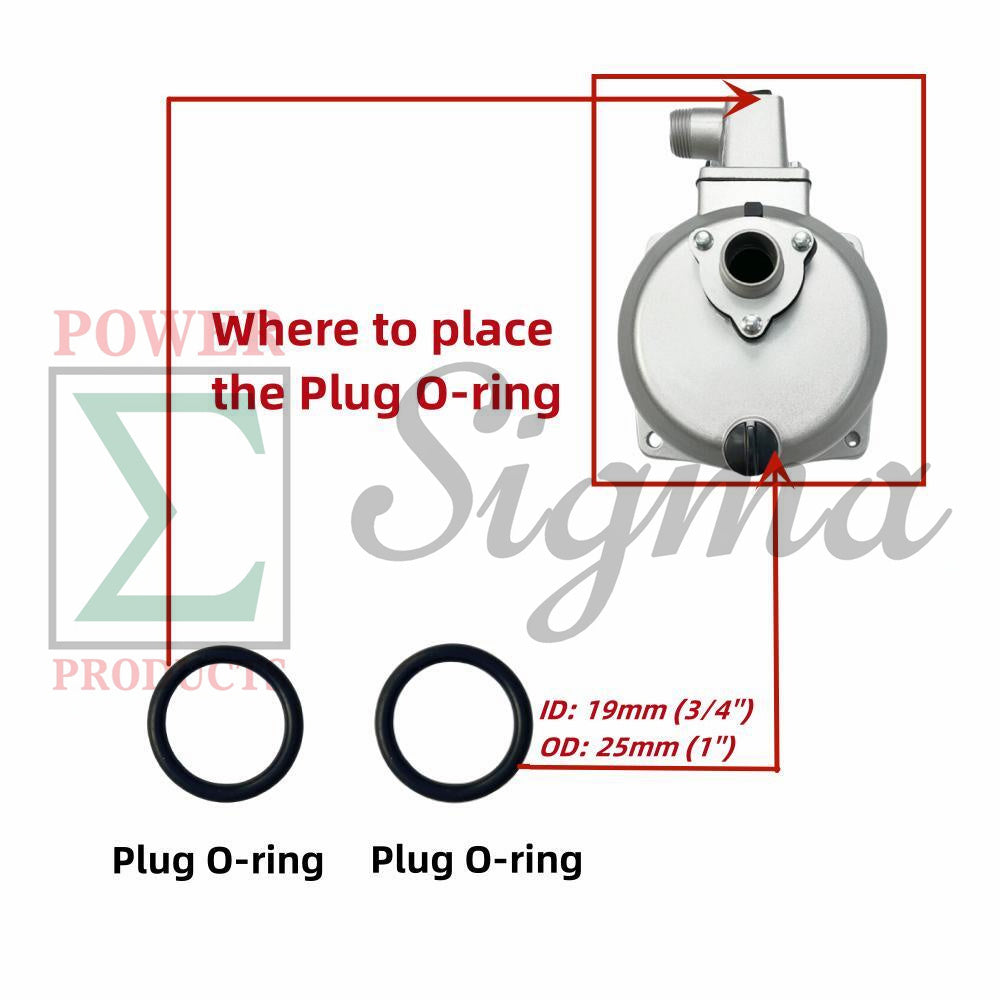 8PCS Gasket Seal Flapper Washer O-Ring Repair Kit For Predator Pacific Hydrostar 1 in. 79cc 99cc Clear Water Pump 63404 56161 for Stanley for Ironton for XtremepowerUS 1" inch 3HP Gas Engine Pump image 4