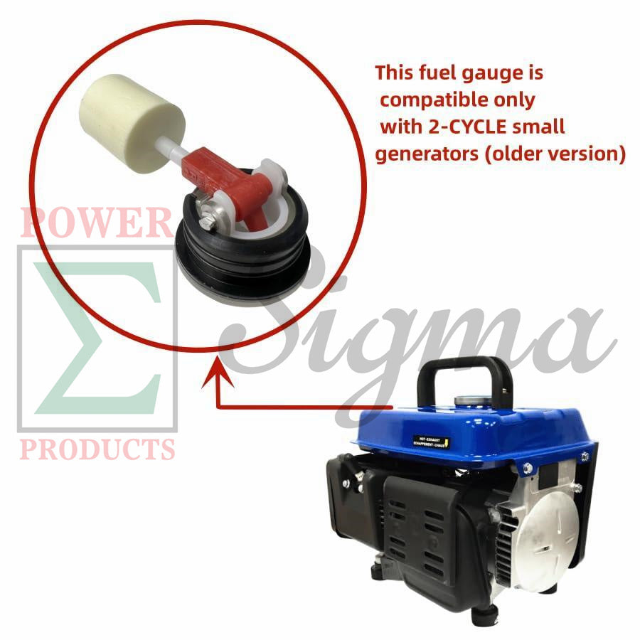 28mm-Diameter Round Push-in Fuel Level Gauge for 2-Cycle Gas Generator for Upgraded Fuel Tank on Baja Warrior Coleman Go Kart Mini Bike for Champion 2-in. 196cc Semi-Trash Water Pump Model 66520 image 3