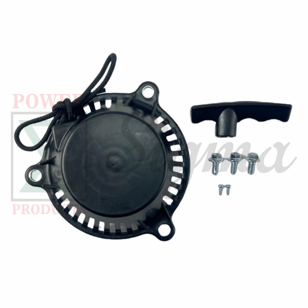 Recoil Starter w/ Handle & Bolts for Westinghouse iGen1500c Inverter Generator, 56cc, 1000W Running / 1500W Peak image 0