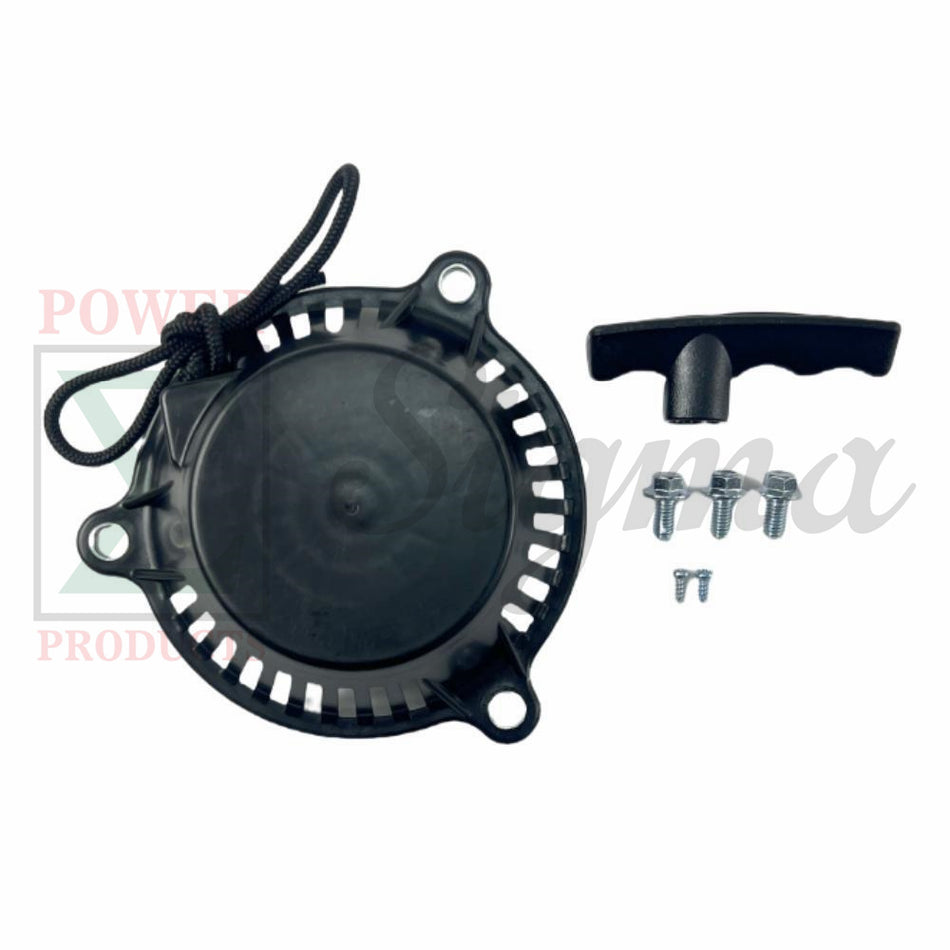 Recoil Starter w/ Handle & Bolts for Westinghouse iGen1500c Inverter Generator, 56cc, 1000W Running / 1500W Peak image 0