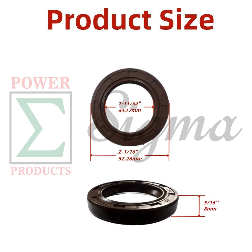 Gaskets for Carburetor Muffler Cylinder Head Crankcase Cover and Oil Seals for PREDATOR Open Frame Inverter Generators 8750W Surge / 7000W Running (SKU# 71340, 59190) image 7