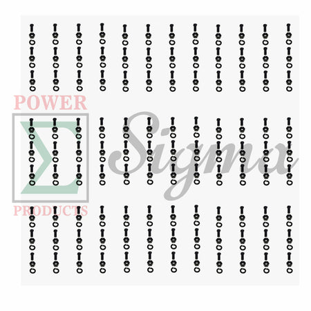Tine Bolt Nut Washer Heavy Duty 108 Sets Replace King Kutter Rotary Tiller Tine Bolt Set Replaces 505108 For TG72/TG-G72 6' Wide Tillers image 0