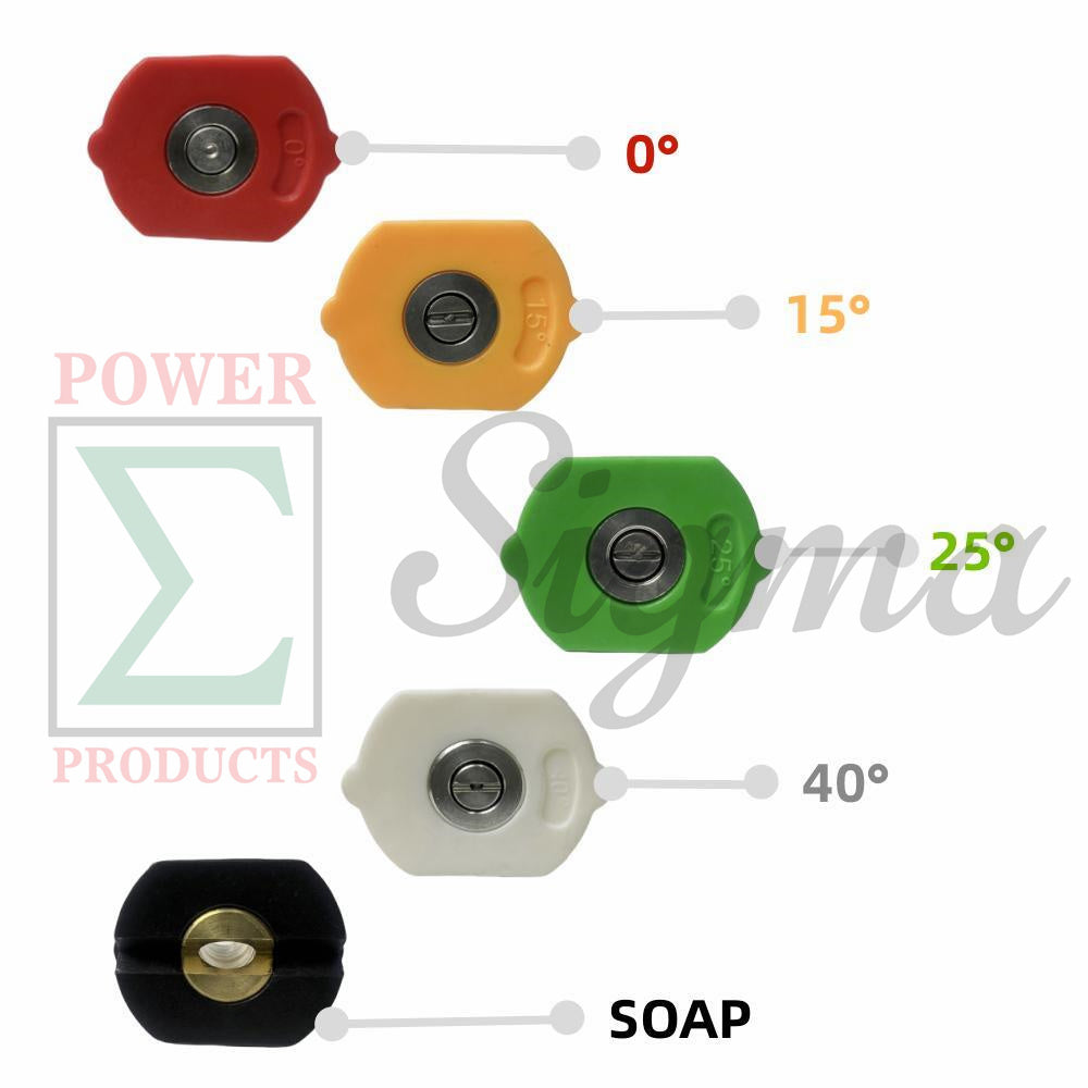 5PCS Spray Nozzle Tips For A-iPower 2700 2800 PSI 2.3 2.4 GPM Pressure Washer For All Power 2400 3200 PSI 2.5 2.6 GPM Pressure Washer… image 1