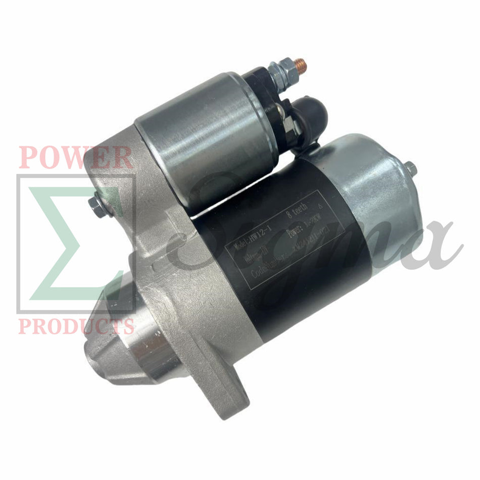 POWER PRODUCTS Electric Starter for Diesel Engine Motor 12V 1.2KW 8 Teeth Compatible with Yanmar Kipor 192FA Air Cooled Generator for Koop KD192F/FE for Kama KM192FS KM192F Power Upgrade for 186FE 186FAE 0.9KW image 0