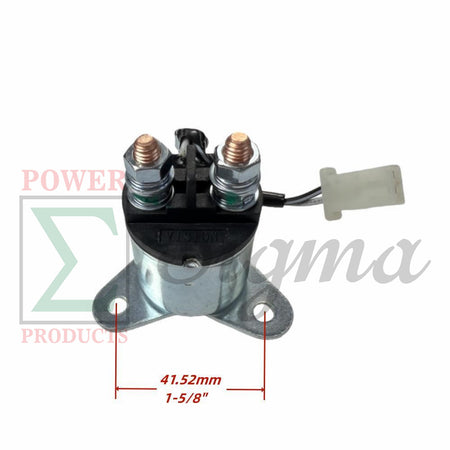 Starter Motor Solenoid W/ 2-Wire Plug for A-ipower SUA9000E SUA10000EC SUA12000E for Predator 7000/8750W 420cc for Generac GP6500E GP7500E GP8000E for All Power Gentron 10000W Generator W/Pigtail image 4
