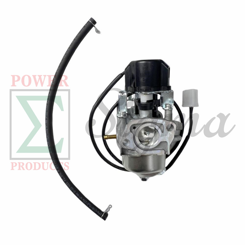 Carburetor with fuel line and stepper motor- Replacement for Predator Open Frame Inverter Generator 4550-Watt Surge 3650W Running (SKU# 59192, 59189, 59303) image 0
