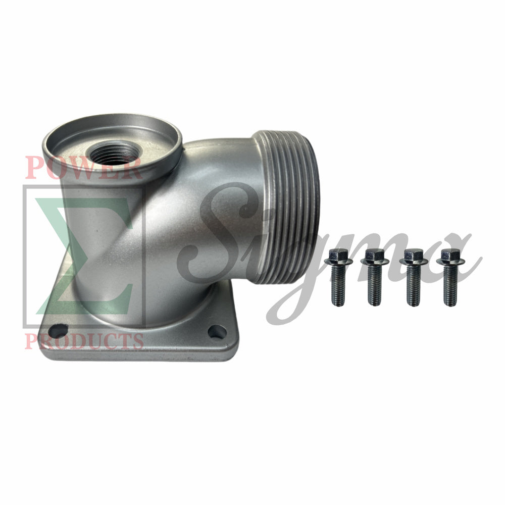 3-Inch NPT Thread Outlet Water Flange with 4 Bolts For 3" IN. Ports Gas Water Pump Replaces DuroMax XP650WP 3 Inch 208cc Water Pump (3-5/8" Center to Center) image 0
