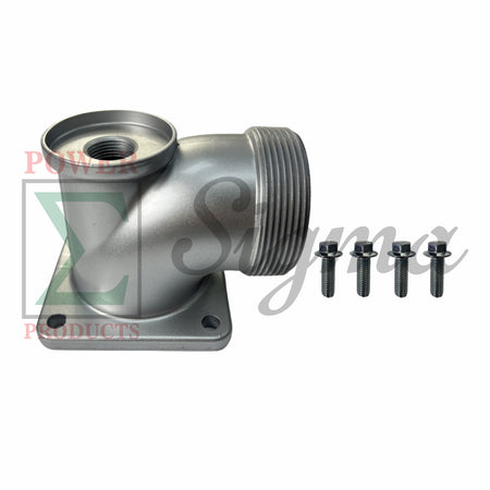 3-Inch NPT Thread Outlet Water Flange with 4 Bolts For 3" IN. Ports Gas Water Pump Replaces DuroMax XP650WP 3 Inch 208cc Water Pump (3-5/8" Center to Center) image 0