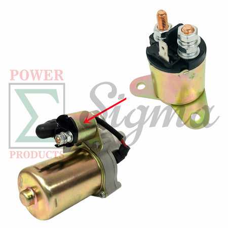 Starter Motor for Harbor Predator 13HP 420cc Engine for Duromax XP16HPE XP18HPE XP8500EH XP10000E  XP12000E and XP12000EH for Generac GP6500E GP7500E GP8000E for Westinghouse WGen9500D Generator image 2
