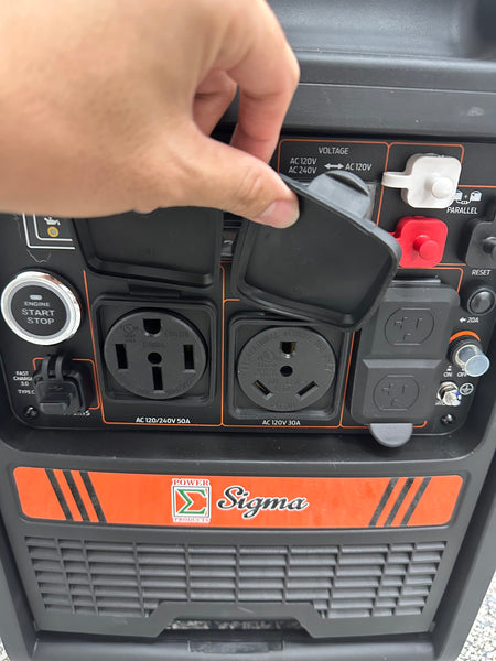 Sigma Dual Fuel 6500 Watts Inverter Generator Super Quiet CO Alert Parallel Ready image 3