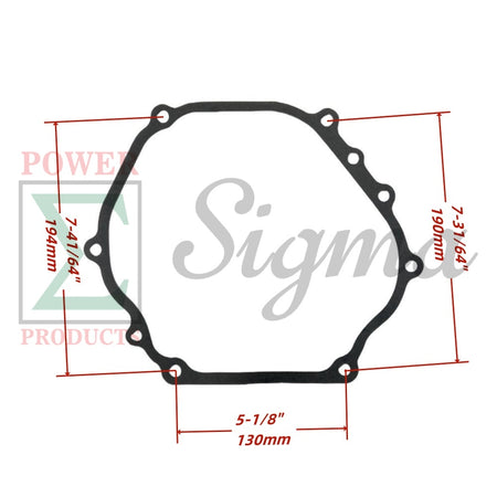 Gaskets for Carburetor Muffler Cylinder Head Crankcase Cover and Oil Seals for PREDATOR Open Frame Inverter Generators 8750W Surge / 7000W Running (SKU# 71340, 59190) image 2