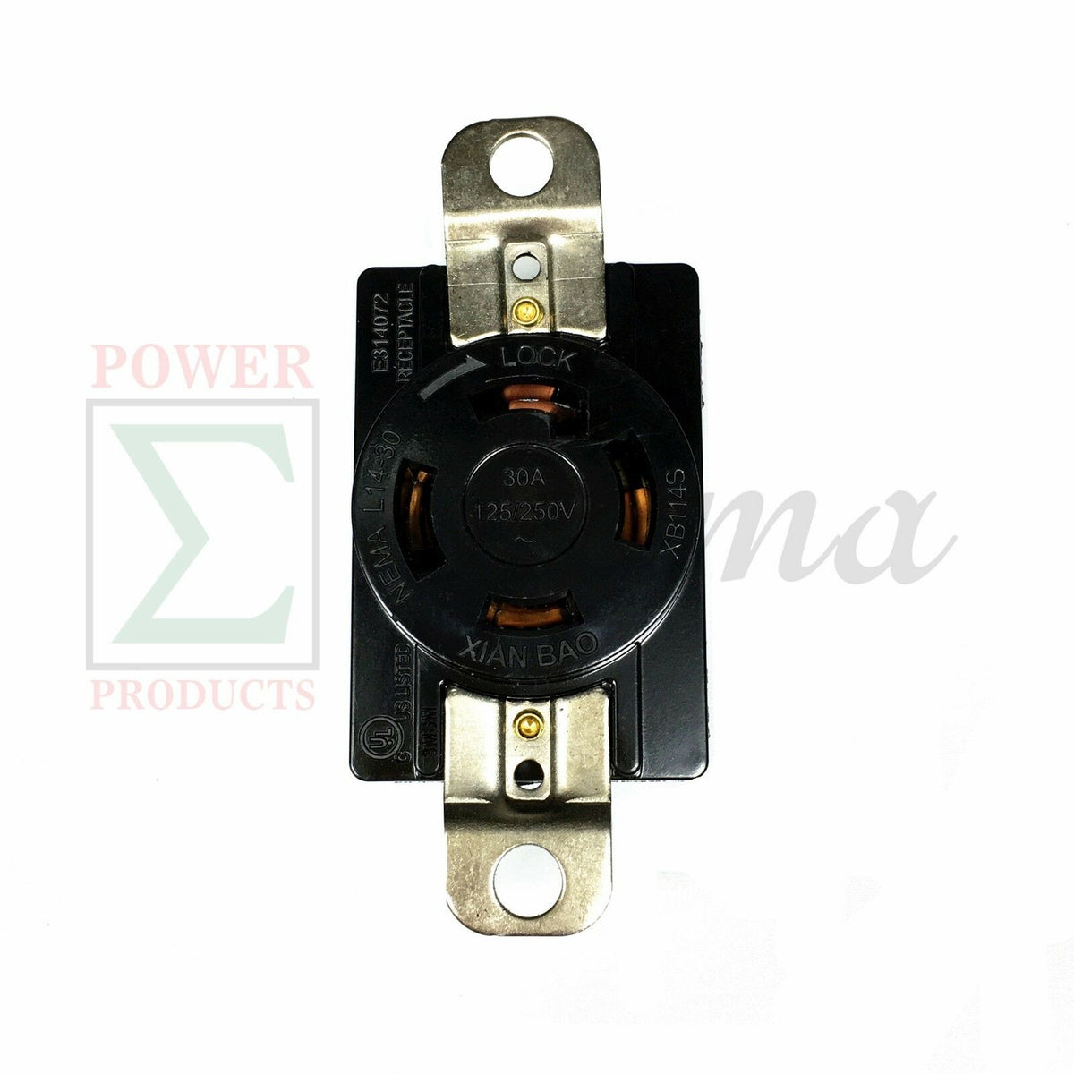 NEMA L14-30R 30A 125V/250V Twist Locking Electrical Plug Female Wall Receptacle image 1