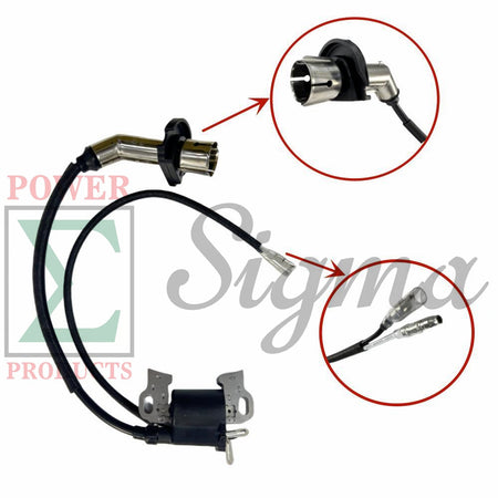 2-Wire Ignition Coil and Spark Plug for PREDATOR 9500-Watt Inverter Generator For DuroMax XP9000iH XP9500iH 459cc Dual Fuel Inverter Generator For GENMAX GM9000iE GM9000iED GM9000iEDC image 3