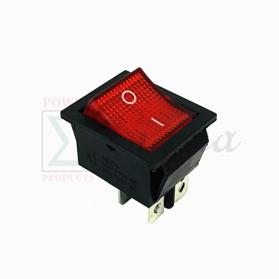 Red 4 Pin On Off Switch Replaces P54296 For WEN Recoil Start Gasoline Generator image 0