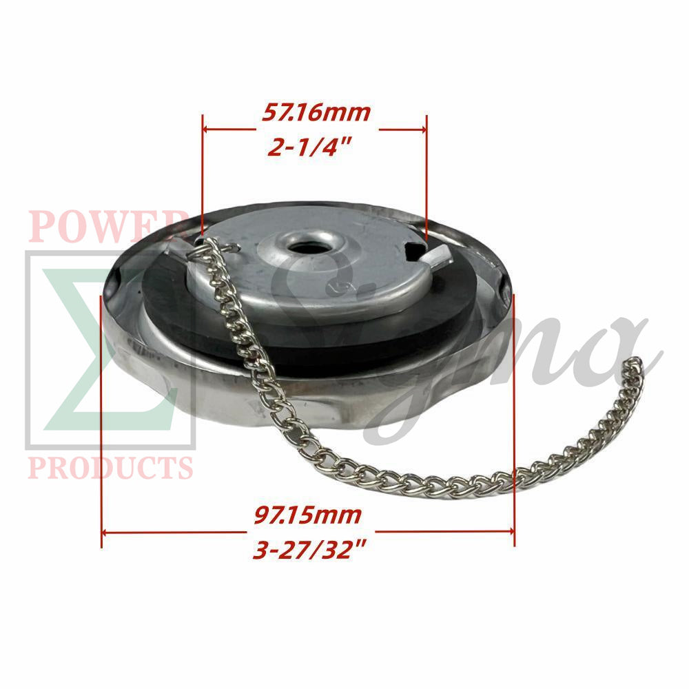 Fuel Tank Cap with Chain Compatible Replacement for PREDATOR SUPER QUIET Inverter Generators 9500W Surge / 7600W Running (SKU# 71365 59188) image 1