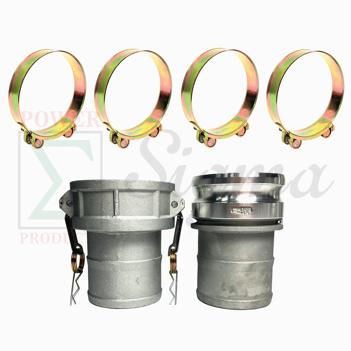 Sigma 4" IN X 50' Feet 4 Bar Garden PVC Lay Flat Discharge Pump Hose & Camlock image 6