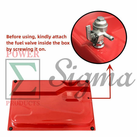 NO VENT Fuel Tank for WEN 4000W 6.5HP for All Power APG3012 APG3001 APG3009C APG3302 for King Craft 3250 Watt for Champion 196cc 208cc 212cc 224cc 4375W 4450W Non-Inverter Open Frame Gas Generators image 2