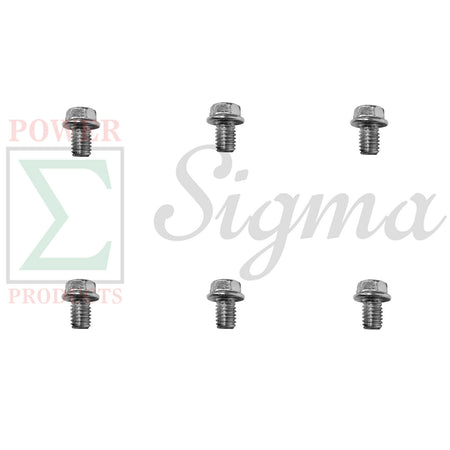 6PCS Recoil Starter Flange Bolts For Honda GX120 GX160 GX200 GX240 GX270 GX270 GX340 GX390 GX610 5.5HP 6.5HP 8HP 9HP 11HP 13HP Replaces 90008-ZE2-003 image 0