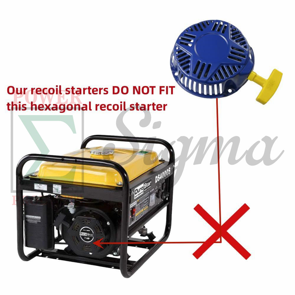 Recoil Starter for Westinghouse 212cc Non-Inverter Generators and Pressure Washers: WGen3600, WGen3600v, WGen3600DF, WGen3600cv, WGen5300DFc, WGen5300DFv, WGen5300DF, WPX2700, WPX3200, WPX3400, WPX3600, WPX3800 image 6